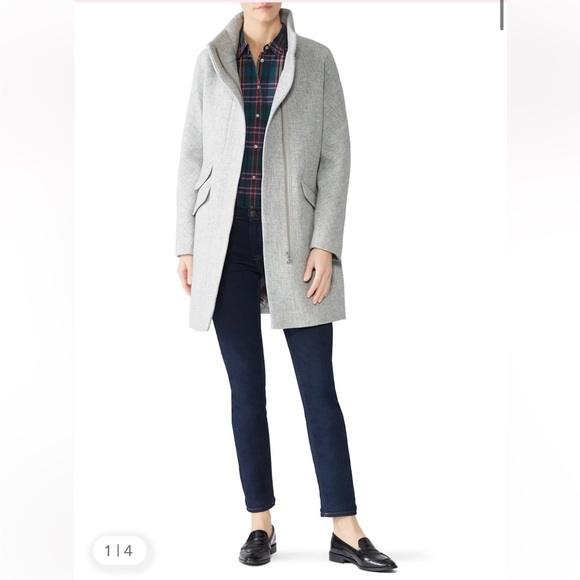 J. Crew Cocoon Stadium Cloth Coat - Picture 3 of 17